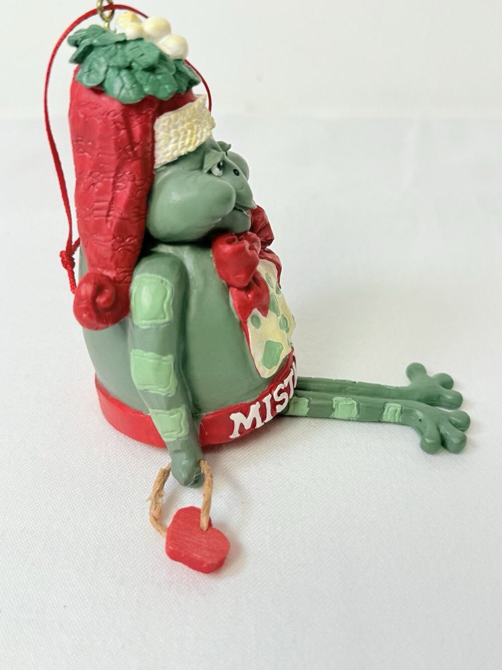Vintage Midwest Of Cannon Falls Whimsical Mistletoad Christmas Ornament